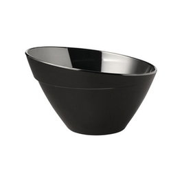 APS Balance Bol Negro de Melamina - Cuenco para Buffet o Exposición, Diámetro 14.5 cm x Alto 9 cm