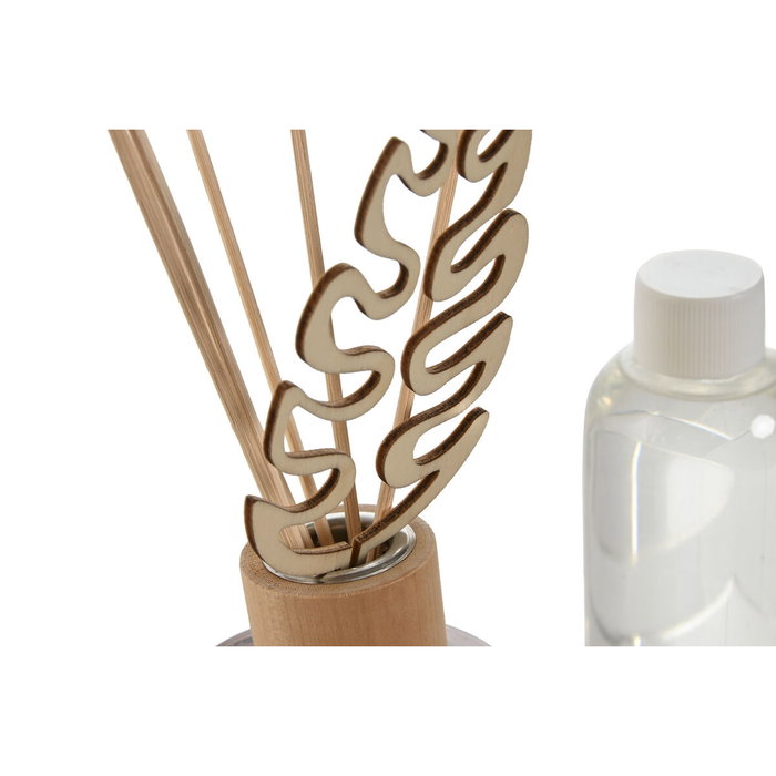 DKD Home Decor Ambientador Mikado Cristal y Ratán Ámbar