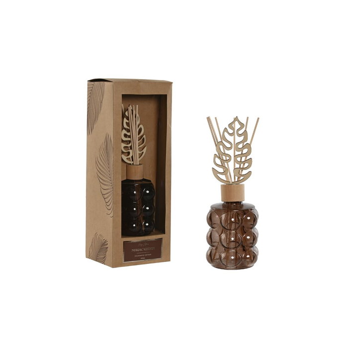 DKD Home Decor Ambientador Mikado Cristal y Ratán Ámbar