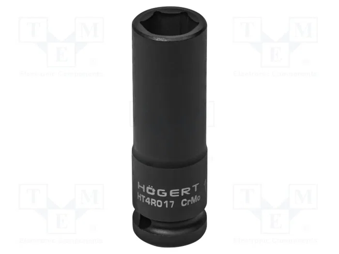 HÖGERT TECHNIK Llave de vaso de percusión HEX 17mm 1/2 pulgada larga HÖGERT TECHNIK Llave de vaso de percusión HEX 17mm 1/2 pulgada larga