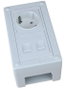 MicroConnect Caja de superficie de 1 elemento