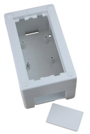 MicroConnect Caja de superficie de 1 elemento