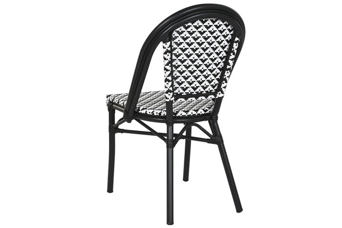 DKD Home Decor Silla de Aluminio y Textilene Negro DKD Home Decor Silla de Aluminio y Textilene Negro