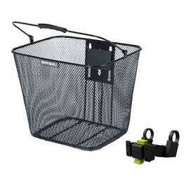 Basil Bilbao KF Cesta Delantera Bicicleta Manillar Acero 22x26x28cm KlickFix
