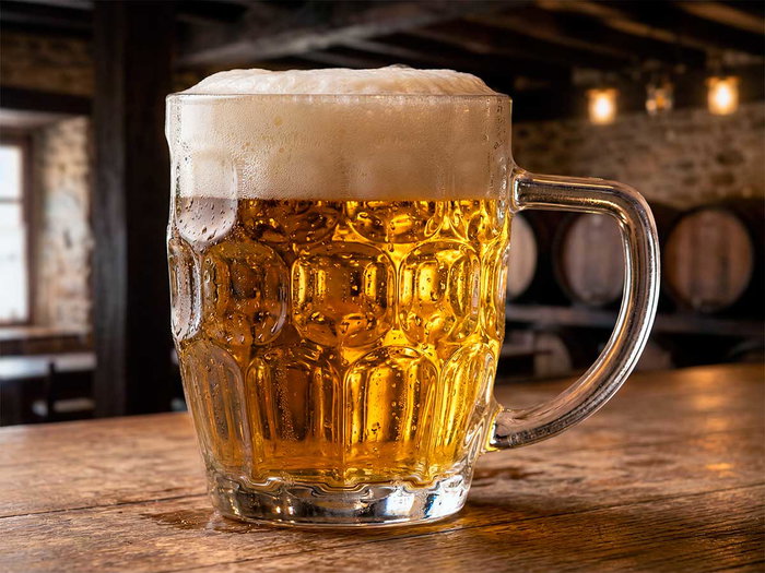 Vivalto Jarra Cerveza 520 Ml Vidrio Transparente 14x12x9.5cm (Set de 24)