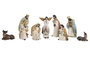 DKD Home Decor Set de Nacimiento de 11 Piezas en Resina Multicolor