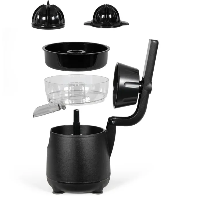 Livoo Exprimidor Eléctrico de Cítricos DOD211N, 120 W, Mango Negro, con Cono Grande y Pequeño