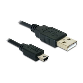 DeLOCK Cable USB 2.0 A a Mini-USB B 5-Pin 3 m Negro