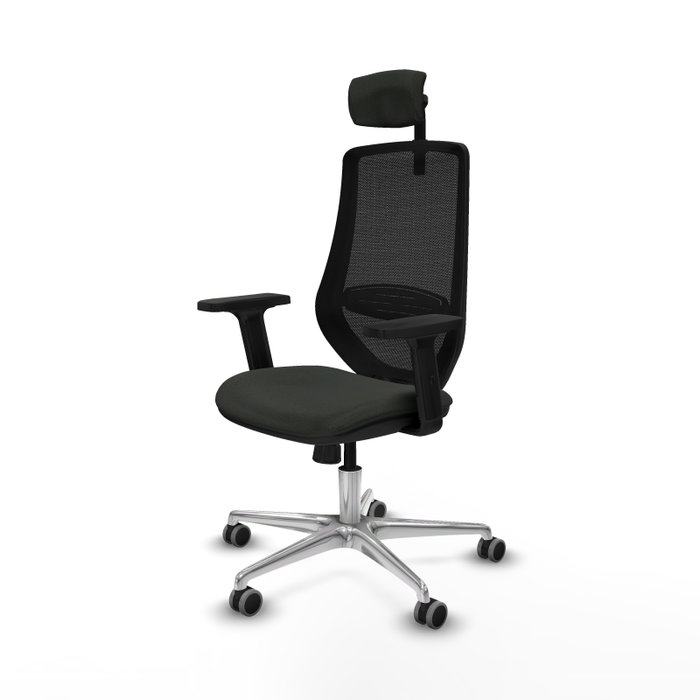 PIQUERAS Y CRESPO Silla de oficina Mardos con mecanismo Sincro, color Negro