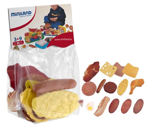 Miniland Juego de Fiambre de 16 Piezas Surtidas