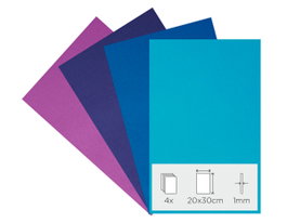 Innspiro Set de 4 láminas de goma EVA de 20x30cm x 1mm