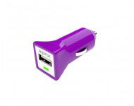APPROX Cargador USB para Coche (Purpura)