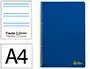 Liderpapel Cuaderno Espiral A4 Smart Tapa Blanda 80 Hojas 75gr Pauta 2,5mm Con Margen Color Azul Oscuro