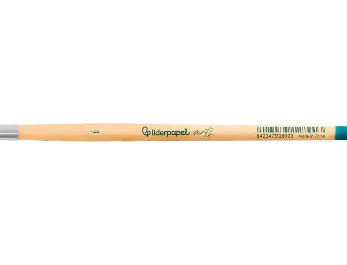 Liderpapel Pincel n.º 6 punta redonda de pelo sintético