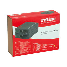 ROLINE Fast Ethernet Konverter RJ-45 - ST Loop-back