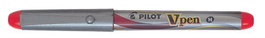 Pluma Pilot V-Pen Silver Tinta Roja (Set de 12)