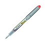 Pilot V Pen Silver Pluma desechable rojo metálico trazo 0,4mm