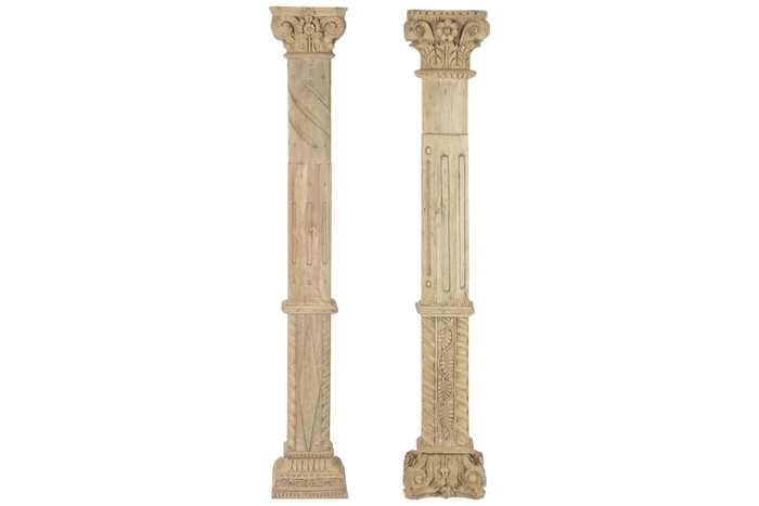 DKD Home Decor Columna Decorativa Antique Columns en Teca Natural 30x200x30 cm DKD Home Decor Columna Decorativa Antique Columns en Teca Natural 30x200x30 cm