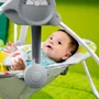 Bright Starts Columpio Portátil para Bebé Playful Paradise, Compacto y Automático con Música, Desde el Nacimiento