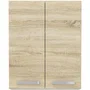 LASSEN Mueble alto 2 puertas batientes Roble Sonoma 60x31.6x72 cm