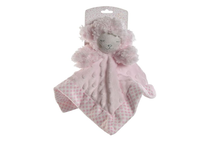 DKD Home Decor Doudou Baby Rosa Azul Poliester Dimensiones 30 x 8 x 30 cm (3 Unidades) para Bebés
