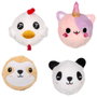 Jeux 2 momes Peluche Pelota Rebotante - Surtido de 10 modelos: tiburón, pollo, abeja, perezoso, naranja, panda, gaticornio, perro, oso, vaca