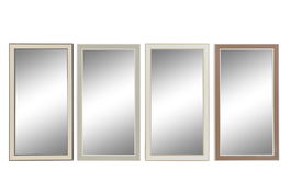 DKD Home Decor Espejo Tradicional Marron Blanco 2 x 66 x 36 cm (4 Unidades)