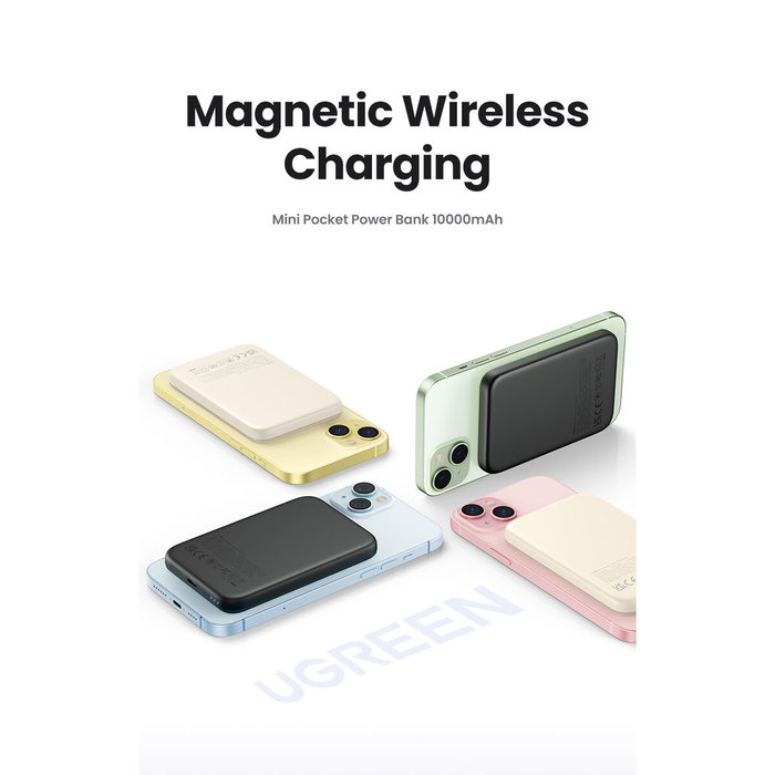 Ugreen 25208 Batería Externa MagSafe 10000mAh 20W Beige Ugreen 25208 Batería Externa MagSafe 10000mAh 20W Beige