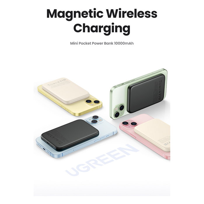 Ugreen 25208 Batería Externa MagSafe 10000mAh 20W Beige Ugreen 25208 Batería Externa MagSafe 10000mAh 20W Beige