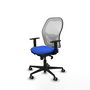 PIQUERAS Y CRESPO Silla de oficina Jorquera Azul y Blanco