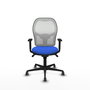 PIQUERAS Y CRESPO Silla de oficina Jorquera Azul y Blanco