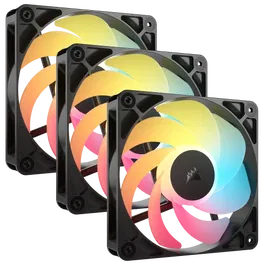 Corsair Ventilador RS120-R ARGB 12 cm Negro Pack 3 Piezas CO-9050196-WW