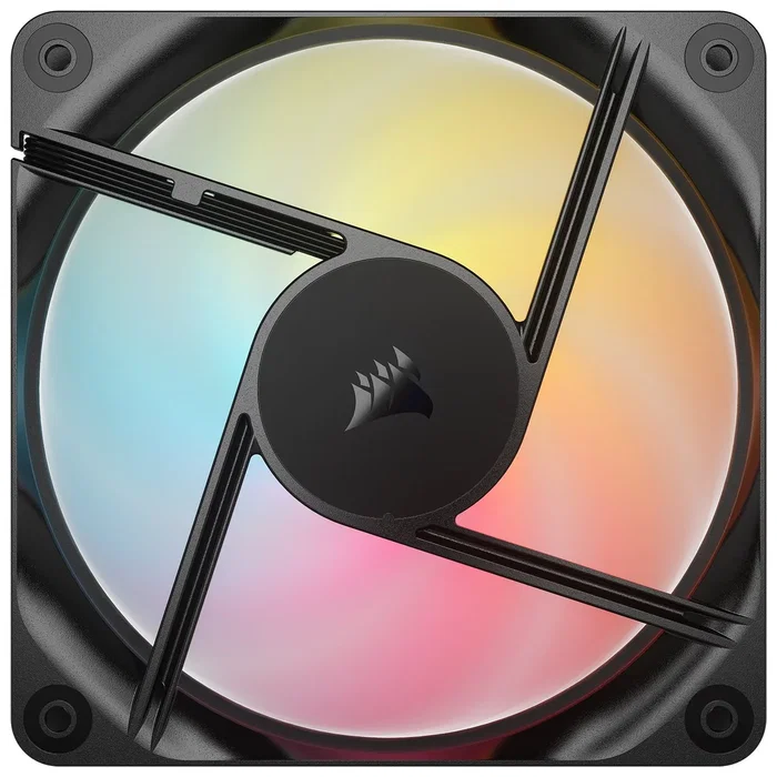 Corsair RS120-R ARGB Ventilador de Carcasa 12 cm Negro (Pack de 3)