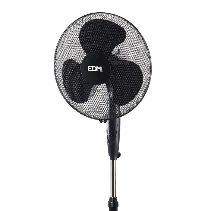 Edm Ventilador de pie base circular Negro 45W Edm Ventilador de pie base circular Negro 45W