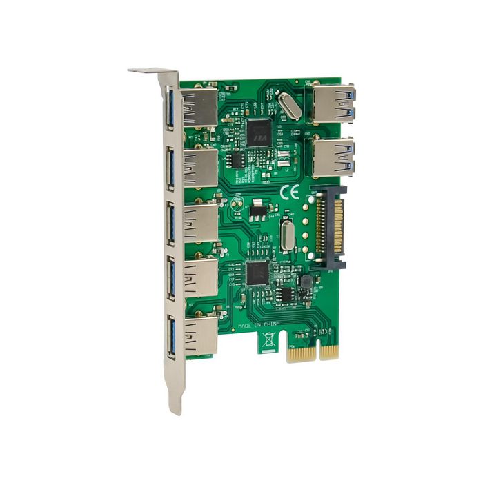 MicroConnect Tarjeta PCIe x1 VL805+VL812 con 7 Puertos USB 3.2 Gen 1