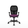 PIQUERAS Y CRESPO Silla de oficina Jorquera con mecanismo Sincro, Morado y Negro