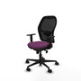 PIQUERAS Y CRESPO Silla de oficina Jorquera con mecanismo Sincro, Morado y Negro