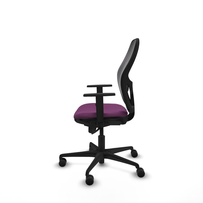 PIQUERAS Y CRESPO Silla de oficina Jorquera con mecanismo Sincro, Morado y Negro