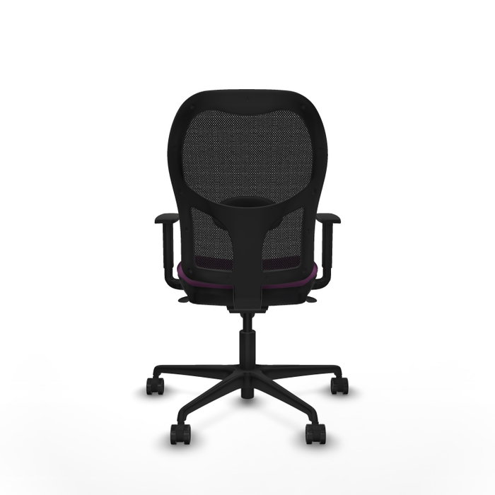 PIQUERAS Y CRESPO Silla de oficina Jorquera con mecanismo Sincro, Morado y Negro