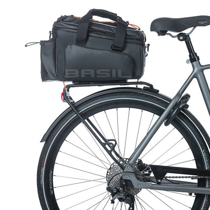 Basil Miles Bolsa Portaequipajes Bicicleta MIK 36L Impermeable Negro