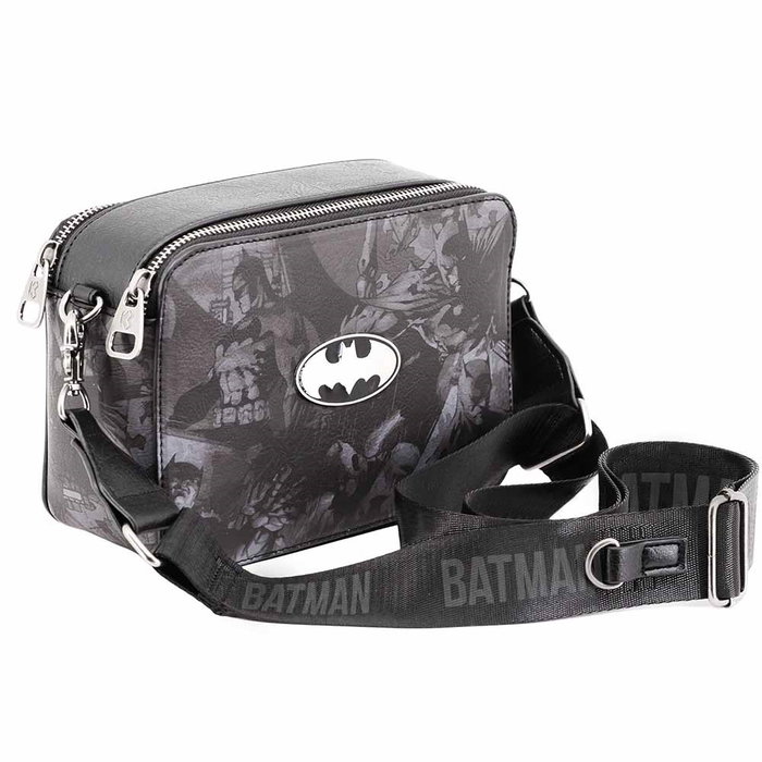 DC Comics Batman Bolso Bandolera Biscuit Bat Negro DC Comics Batman Bolso Bandolera Biscuit Bat Negro
