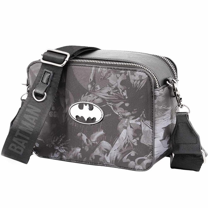 DC Comics Batman Bolso Bandolera Biscuit Bat Negro DC Comics Batman Bolso Bandolera Biscuit Bat Negro