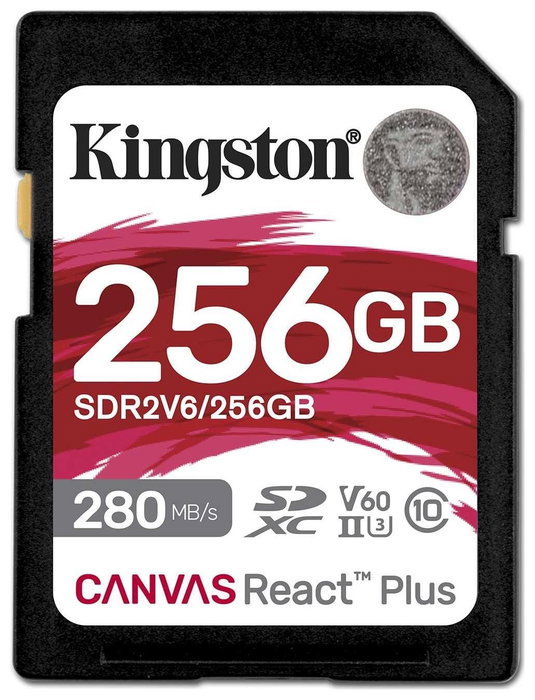 Kingston Canvas React Plus 256GB SDXC UHS-II