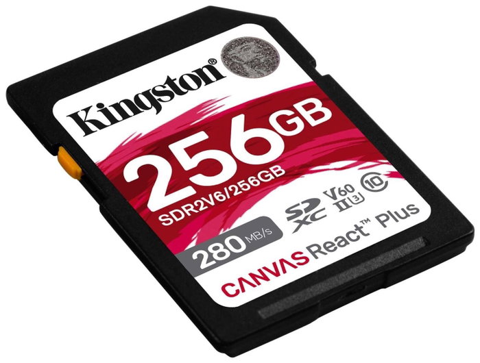 Kingston Canvas React Plus 256GB SDXC UHS-II