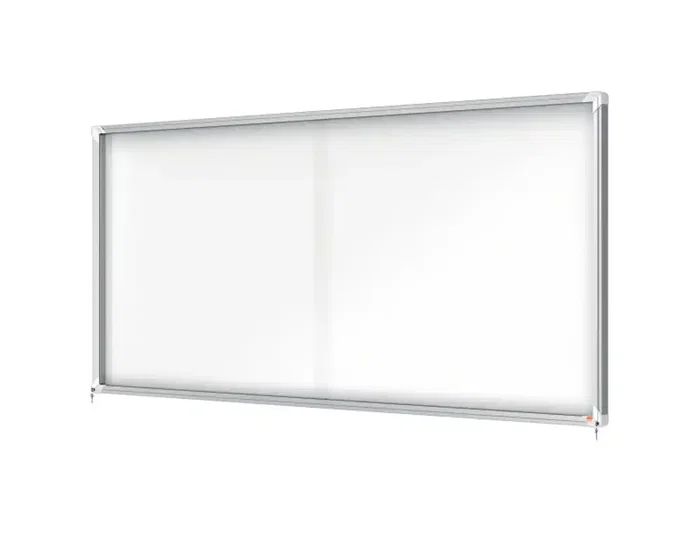 Nobo Vitrina de Anuncios Premium Plus Magnética con Puerta Corredera 27 x DIN A4 997x2072x54 mm