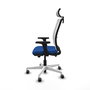 PIQUERAS Y CRESPO Silla de oficina Haches Azul y Blanco