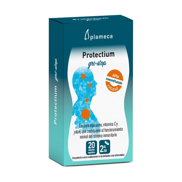Plameca Protectium Grip Stop 20 cápsulas - N-acetilcisteína, Própolis y Equinácea para sistema inmunitario Plameca Protectium Grip Stop 20 cápsulas - N-acetilcisteína, Própolis y Equinácea para sistema inmunitario