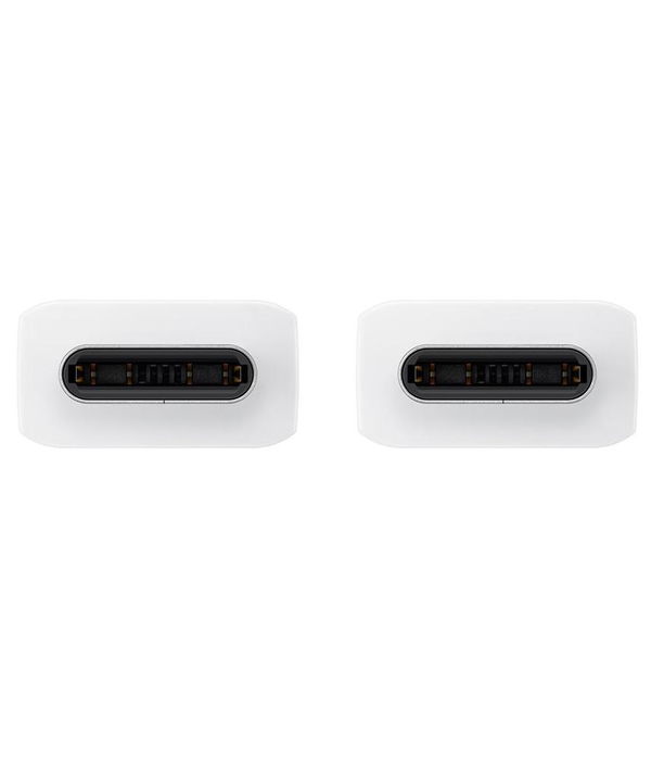 Samsung Cable USB-C a USB-C 1.8m (EP-DX510JWEGEU) - Blanco, 5A, Carga Rápida, Compatible con Smartphones, Tablets y Portátiles
