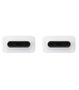 Samsung Cable USB-C a USB-C 1.8m (EP-DX510JWEGEU) - Blanco, 5A, Carga Rápida, Compatible con Smartphones, Tablets y Portátiles