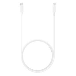 Samsung Cable USB-C a USB-C 1.8m (EP-DX510JWEGEU) - Blanco, 5A, Carga Rápida, Compatible con Smartphones, Tablets y Portátiles